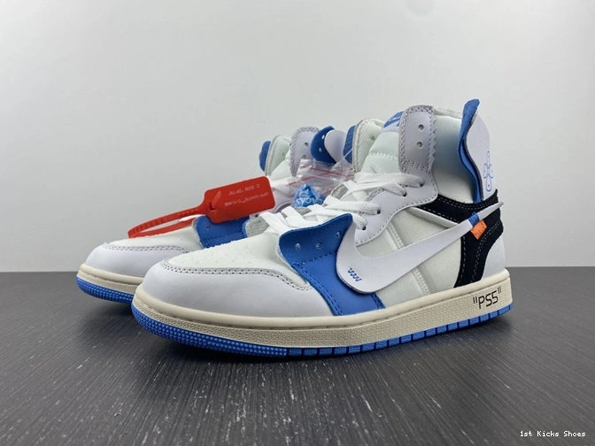 1st Kicks x Air 1 SunProtective Jordan 3583 OFF-WHITE AQ0818- 1025